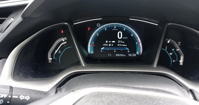 Honda Civic cena 93000 przebieg: 56762, rok produkcji 2019 z Warszawa małe 37
